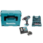 Makita DHP 482 RF1J Akku Schlagbohrschrauber 18 V 62Nm im Makpac + 3,0 Ah Akku + Ladegerät + Bit & Bohrer-Set 100-teilig - Toolbrothers