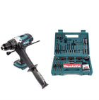 Makita DHP 458 Z Akku Schlagbohrschrauber 18V 91Nm Solo + Makita Bit & Bohrer-Set 100-teilig - Toolbrothers