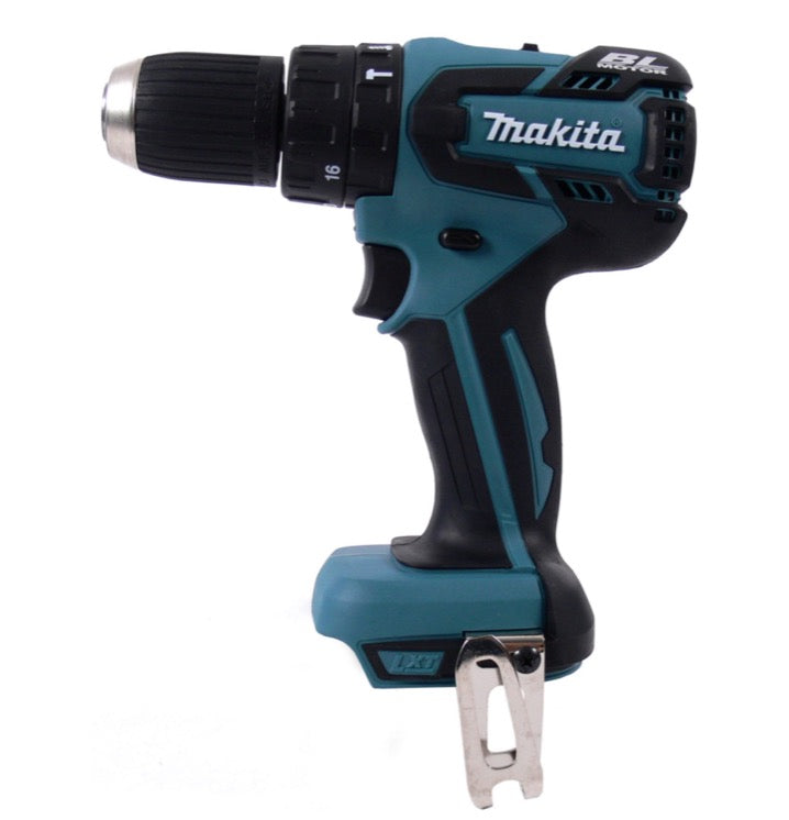 Taladro percutor inalámbrico Makita DHP 459 Z 18V 45 Nm sin escobillas Solo + juego de broca y broca Makita B-53811 100 piezas