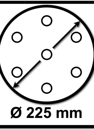 Festool Abrasifs STF 225 mm P100 GR S/25 Granat Soft 25 pièces ( référence: 204222 )