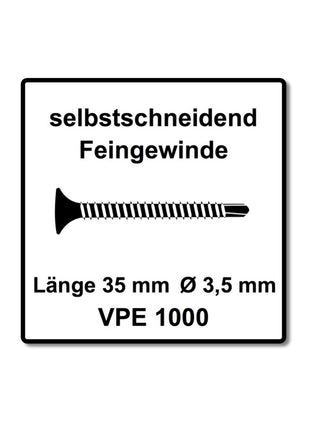 SENCO DS 5550 AC DuraSpin Magazin Schrauber 600 W ( 7T2001N ) + 1000x Teks Schrauben 3,5x35 mm - Toolbrothers