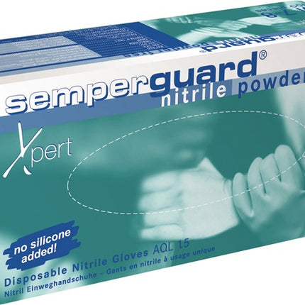 SEMPERMED Guantes desechables SEMPERGUARD NITRIL XPERT SEMPERMED talla 9-10 azul ( 8000140618 )