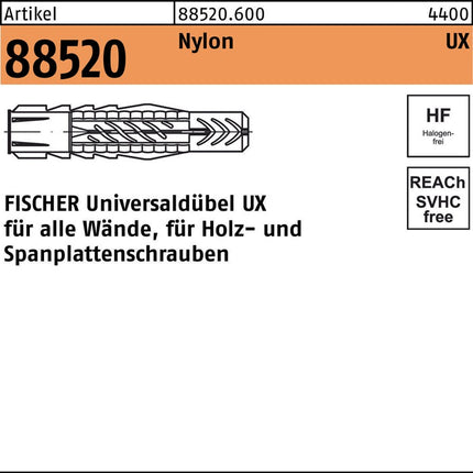 FISCHER Universalduebel UX D10xL60mm 8000258600  1 - toolbrothers