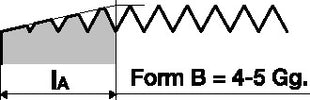 RUKO Einschnittgewindebohrer DIN 352 Form B M8x1,25 mm ( 8000421289 )