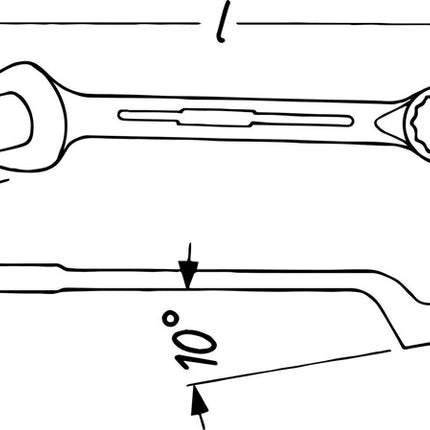 HAZET Ringmaulschlüssel 603 SW 8 mm Länge 120 mm ( 8000465099 )