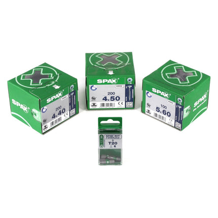 SPAX Montagekoffer Sortimo L-Boxx Aufbewahrungskoffer für Schrauben + 505 tlg. Zubehör-Set mit Senkmultikopfschrauben, Bits T-STAR plus - Toolbrothers