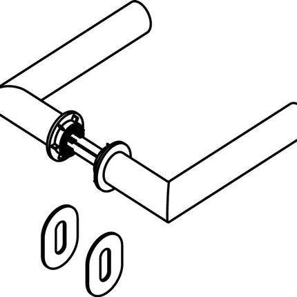 Juego de rosetas HEWI 162PBM01.230 poliamida 90m (8000482819)