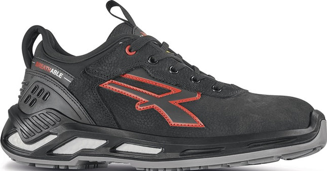 U.POWER safety shoe TUCKER size 45 black/red ( 8000488435 )