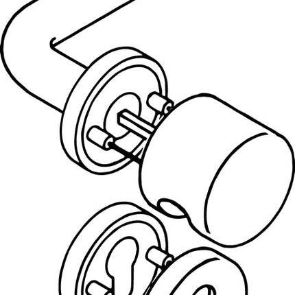 Juego de rosetas HEWI 111PBR03.232 poliamida 98m (8000590397)