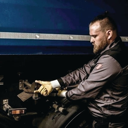 Gants NITRAS 03405 taille 8 blanc/jaune ( 8000636642 )