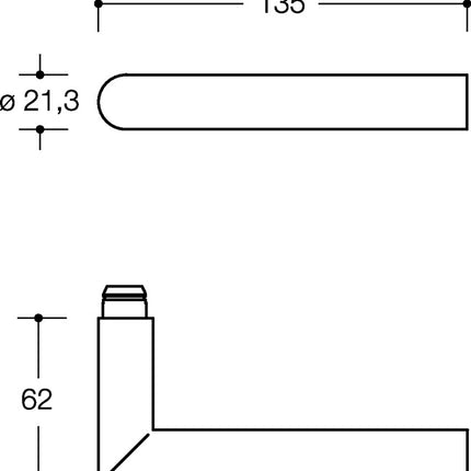 Juego de rosetas HEWI 162PBR01.230 poliamida 92 (8000646096)