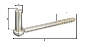 GAH Kloben  zum Einschrauben 16x165mm ( 8001514110 )