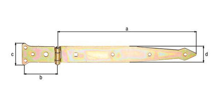 GAH throw hanger length 302 x 77 mm width 48 x 35 mm ( 8001514126 )