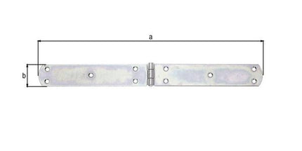 GAH crate hinge height 40 mm W.open400 mm ( 8001514131 )