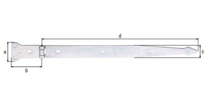 GAH throw hanger length 500 x 101 mm width 63 x 45 mm ( 8001737581 )