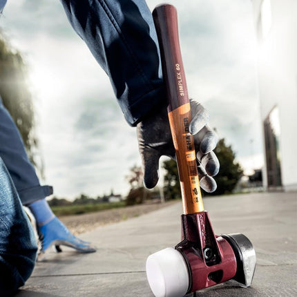 HALDER Marteau de protection SIMPLEX Tête-D. 80mm Longueur 490 Tête-B.175mm ( 8002360753 )