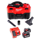 Milwaukee M18 VC2-502C Akku-Nass-/Trockensauger 18 V + 2x Akku 5,0 Ah + Ladegerät - Toolbrothers