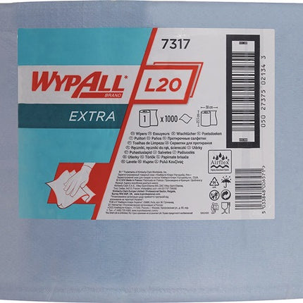 KIMBERLY-CLARK toallita WYPALL* L20 EXTRA+ 7317 L380xW235aprox. mm ( 9000469741 )