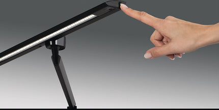 HANSA desk lamp LED Zirkon aluminium, ABS, iron, PC black ( 9000483602 )