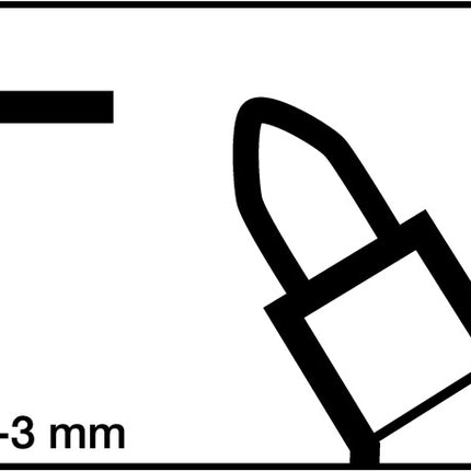 Marqueur permanent EDDING 3000 rouge (9000487908)