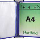 TARIFOLD soporte pared 5 paneles expositores azul (9000492050)