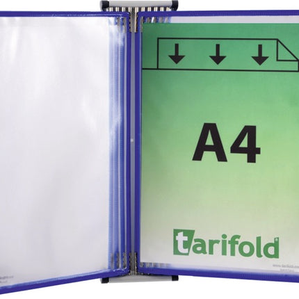 TARIFOLD soporte pared 5 paneles expositores azul (9000492050)
