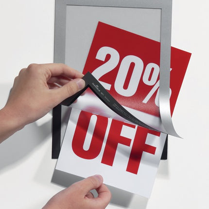 Marco magnético DURABLE DIN A4 plateado (9000492405)