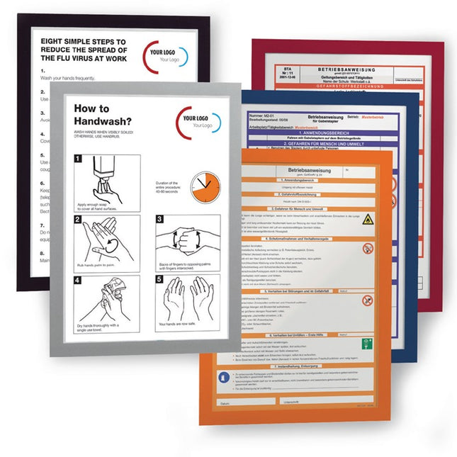 Marco magnético DURABLE DIN A4 plateado (9000492405)