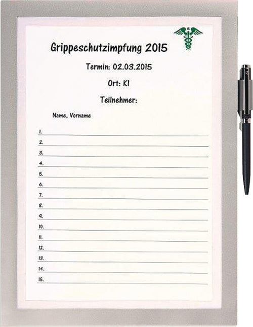 Marco magnético DURABLE DIN A4 plateado (9000492424)