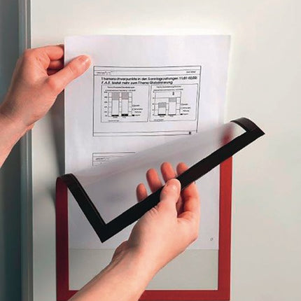 Marco magnético DURABLE DIN A4 rojo (9000492431)