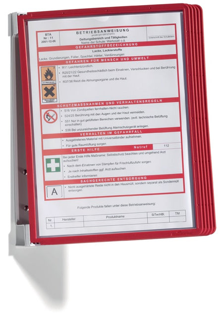 Soporte de pared DURABLE 5 paneles expositores (9000492450)