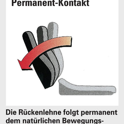 Silla de oficina giratoria TOPSTAR con contacto permanente (9103482791)