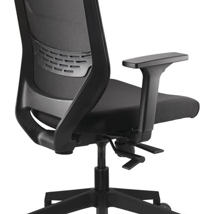 TREND OFFICE Silla de oficina giratoria con reposabrazos de malla, regulable en anchura y altura (9103483045)