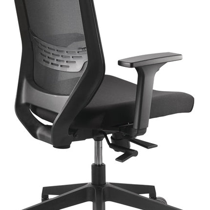 TREND OFFICE Silla de oficina giratoria con reposabrazos de malla, regulable en anchura y altura (9103483045)