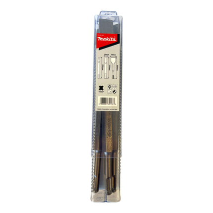Makita D-30134 Chisel set 3 pcs. SDS plus 250 mm length bull point / cold chisel / scaling chisel