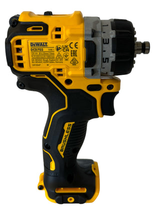 DeWalt DCD 703 NT Perceuse-visseuse sans fil 12 V 57 Nm Brushless + 4x embouts + TSTAK - sans batterie, sans chargeur