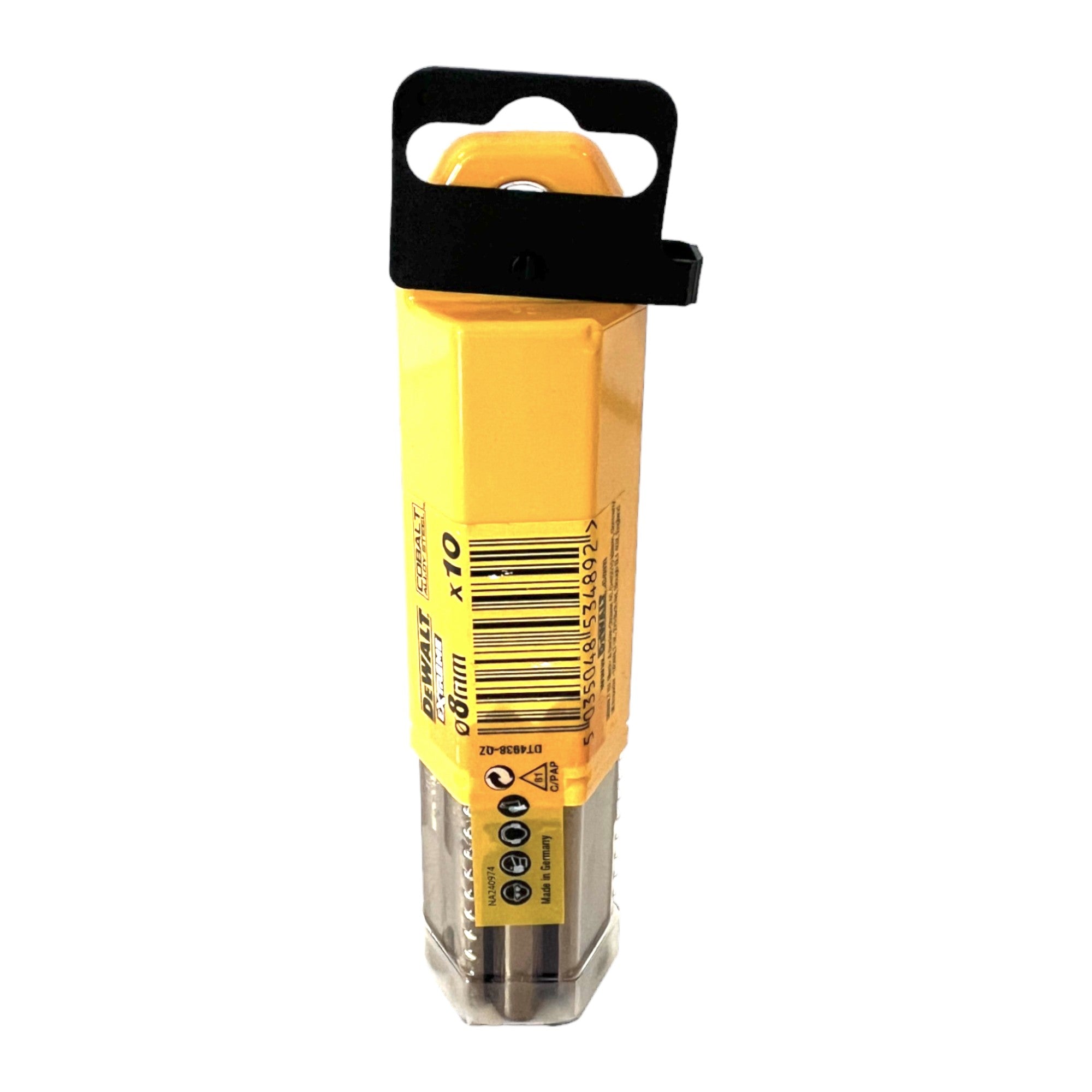 DeWalt DT 4938 HSS E COBALT Industrial Kobalt Metall Bohrer 8 0 75 x 117 mm 10 Stk  1 - toolbrothers