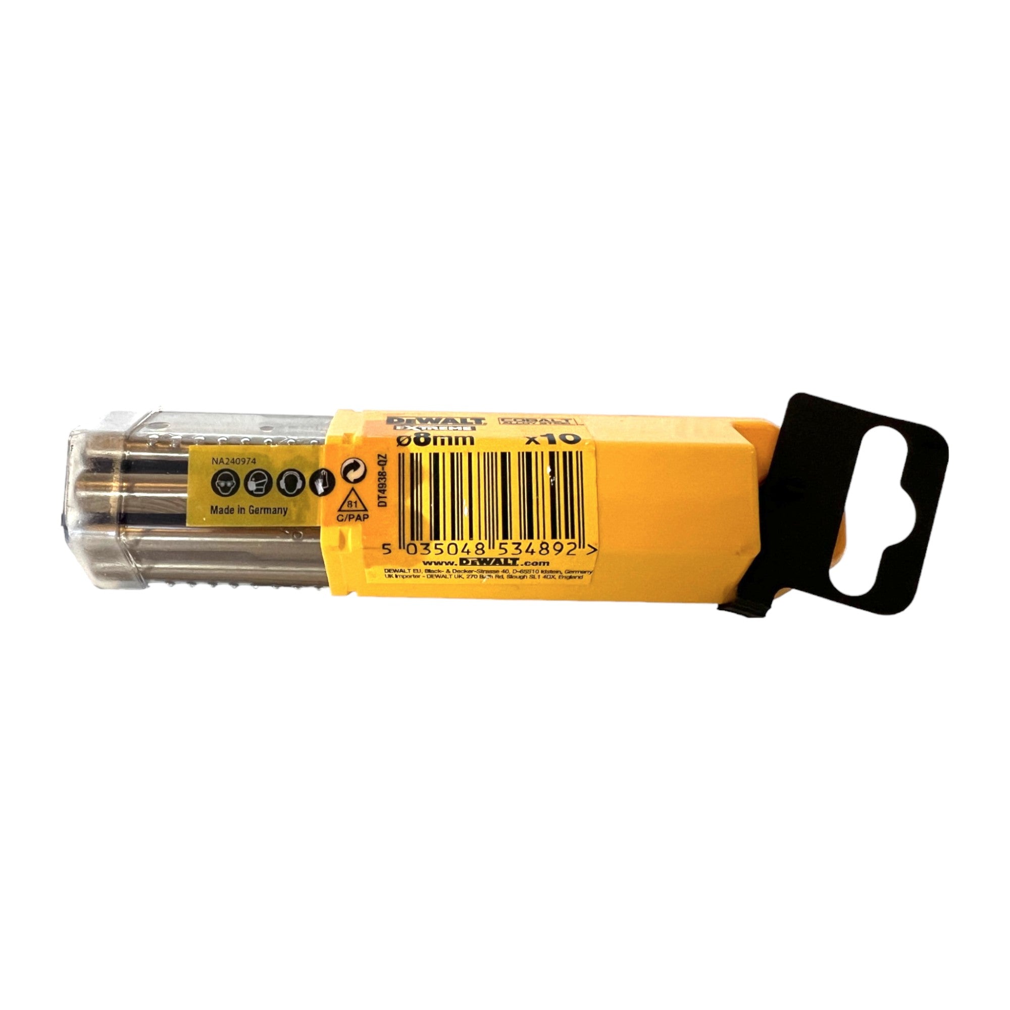 DeWalt DT 4938 HSS E COBALT Industrial Kobalt Metall Bohrer 8 0 75 x 117 mm 10 Stk  2 - toolbrothers