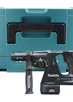 Makita DHR 243 RF1J B martillo combinado a batería 18 V 2,0 J SDS-Plus negro + 1x batería 3,0 Ah + cargador + portabrocas de cambio rápido + Makpac