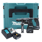 Makita DHR 243 RF1J B martillo combinado a batería 18 V 2,0 J SDS-Plus negro + 1x batería 3,0 Ah + cargador + portabrocas de cambio rápido + Makpac