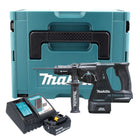 Makita DHR 243 RM1J B Marteau combiné sans fil 18 V 2,0 J SDS-Plus noir + 1x batterie 4,0 Ah + chargeur + mandrin à serrage rapide + Makpac