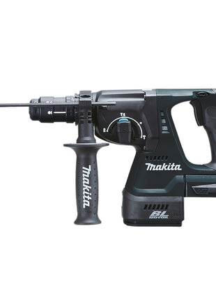 Makita DHR 243 T1J B Akku Kombihammer 18 V 2,0 J SDS-Plus schwarz + 1x Akku 5,0 Ah + Schnellwechselfutter + Makpac - ohne Ladegerät