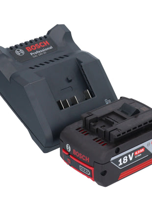 Ponceuse excentrique à batterie Bosch GEX 185-LI Professional 18 V 125 mm sans balais + 1x batterie 4,0 Ah + chargeur