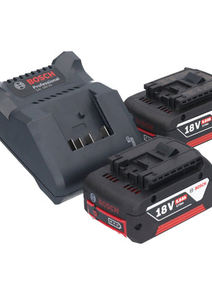 Lijadora excéntrica a batería Bosch GEX 185-LI Professional 18 V 125 mm sin escobillas + 2x baterías 5,0 Ah + cargador