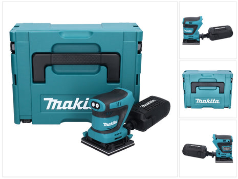 Makita DBO480ZJ Ponceuse vibrante sans fil 112 x 102mm 18V + Coffret - sans Batterie, sans Chargeur