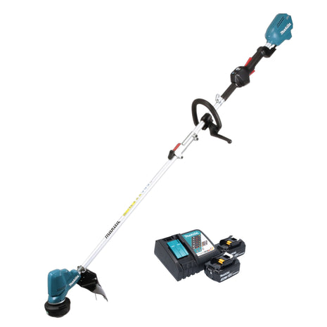 Makita DUR 191 LRFX3 Coupe-bordures sans fil 18 V Brushless + 2x batterie 3,0 Ah + chargeur