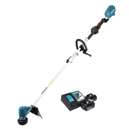 Makita DUR 191 LRTX3 Tagliabordi a batteria 18 V Brushless + 2x batteria 5,0 Ah + caricabatterie
