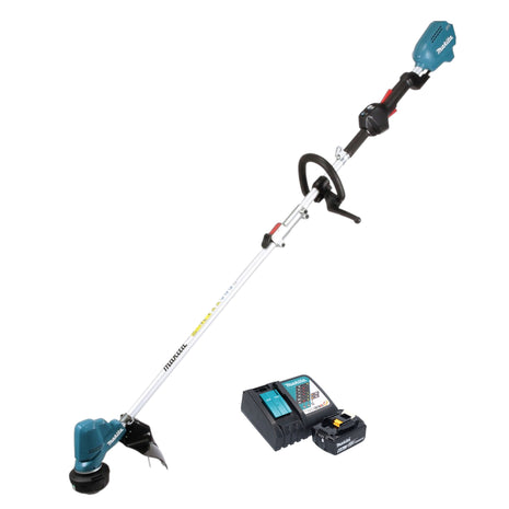 Cortabordes a batería Makita DUR 191 LRG1X3 18 V sin escobillas + 1x batería 6,0 Ah + cargador