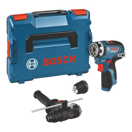 Bosch GSR 12V-35 FC cordless drill driver 12 V 35 Nm brushless + 1x rechargeable battery 3.0 Ah + 2x attachment + L-Boxx - without charger
