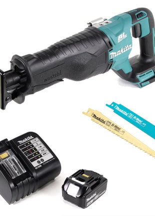 Makita DJR 187 SM1 Akku Reciprosäge 18 V Brushless Säbelsäge + 1x 4,0 Ah Akku + Ladegerät + 20x Sägeblätter - Toolbrothers